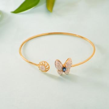 Pristine Butterfly Diamond Cuff Bracelet - Tubella Collection