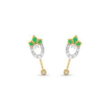 Lovely Dancing Drops Diamond Earrings - Aziraa Collection