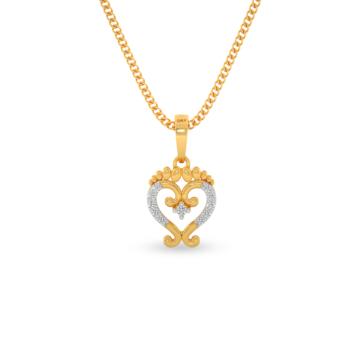 Stellar love Blooms Diamond Pendant-736A000980-1-EF IF VVS-18kt Yellow Gold-