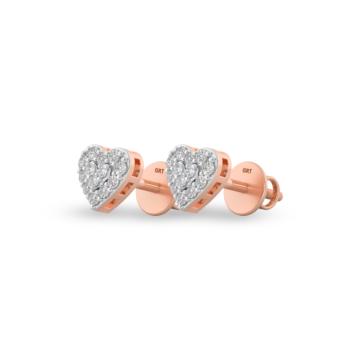 Splendid Heartin Diamond Earrings-736A001800-1-EF IF VVS-18kt Yellow Gold-