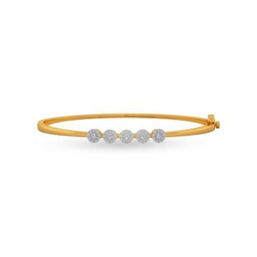 Tantalizing Circlet Diamond Bracelet-736A002039-1-EF IF VVS-18kt Yellow Gold-47mm * 57mm-