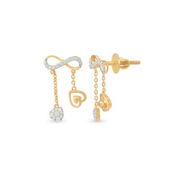 Infinite Love Drops Diamond Earrings