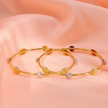 Twilight Harmony Designed Gold Bangles