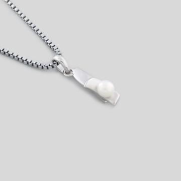 Minimalist Center Pearl Silver Set