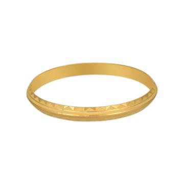 Geometric Textured Gold Kada