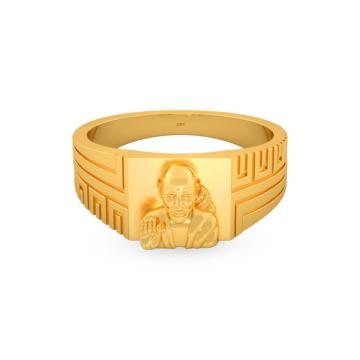Lord Saibaba Gold Ring