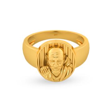 Timeless Lord Saibaba Gold Ring