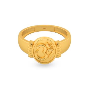 Powerful Om Gold Rings