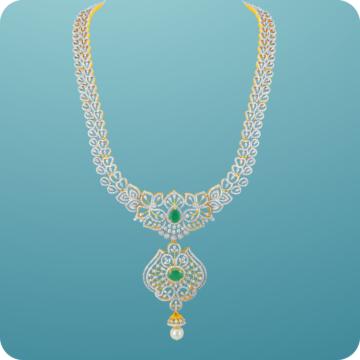 Entrancing Dancing Pearl Silver Necklace