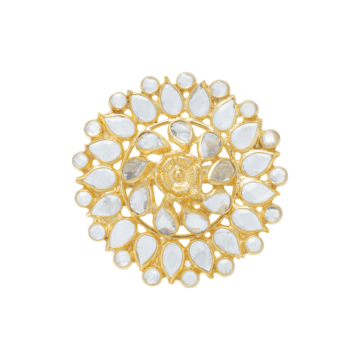 Ethereal Floral Adjustable Silver Ring