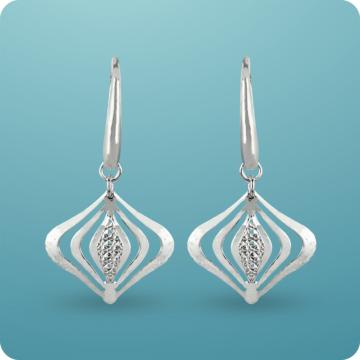 Charming Fancy Silver Earrings