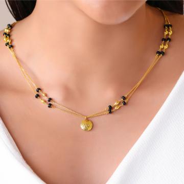 Stunning Black Beaded Silver Manganese Necklace
