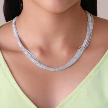 Everyday Glam Multi Strand Silver Chain