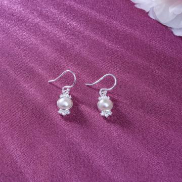 Timeless Pearl Drop Silver Earrings