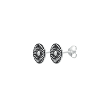 Classic Spinning Wheels Silver Earrings