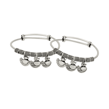 Dainty Ducklings Silver Bracelet