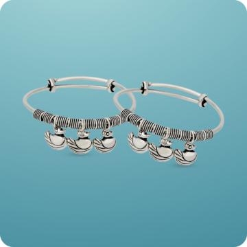 Dainty Ducklings Silver Bracelet