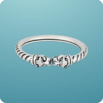 Roar of Strength Men's Silver Bracelet