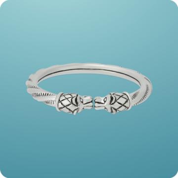 Strength in Style Men's Silver Bracelet
