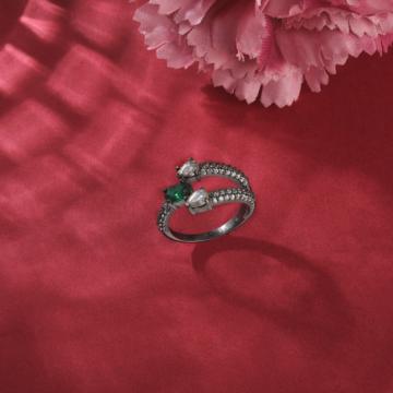 Vintage Infinite Triple Layer Silver Ring