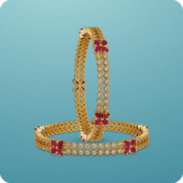 Captivating Festive Fusion Sterling Silver Bangles