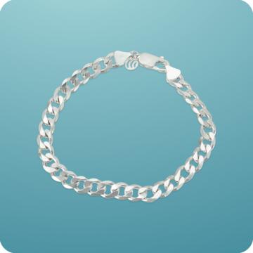 Classic Confidence Sterling Silver Men's Bracelet