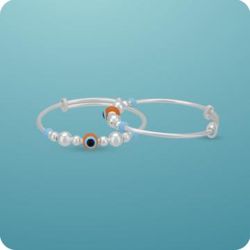 Apotropaic Adornment Evil Eye Sterling Silver Bracelet
