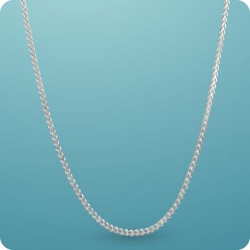 Simple Inter Linked Silver Chain