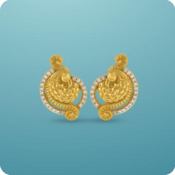 Precious Mayuri Silver Earrings