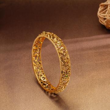 Exuberant Mayuri Silver Bangle