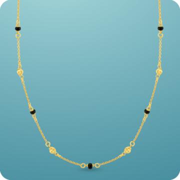 Effortless Graceful Silver Mangalsutra