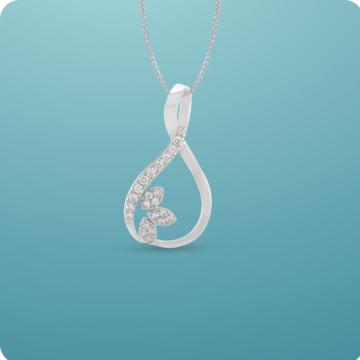 Elegant Twirl Silver Pendant