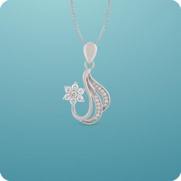 Charismatic Flora Silver Pendant