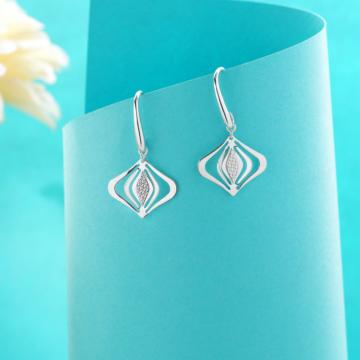 Charming Fancy Silver Earrings