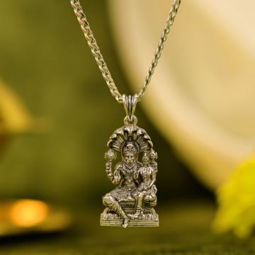 Sacred Lord Lakshmi Narasimhar Silver Pendant