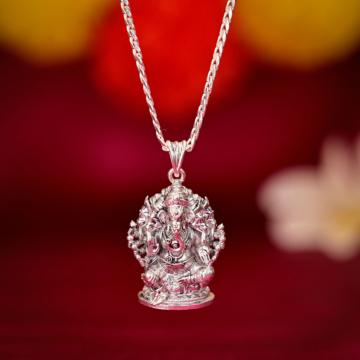 Divine Grace Lord Panchamukha Vinayakar Silver Pendant