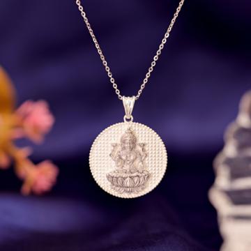 Reverent Lakshmi Silver Pendant