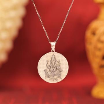 Sacred Lord Vinayagar Silver Pendant