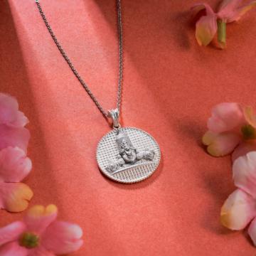 Divine Grace Lord Balaji Silver Pendant