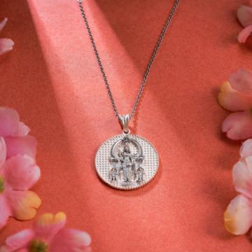 Exquisite Lord Murugar Silver Pendant
