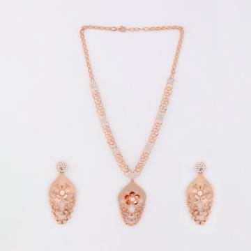 Beaded Harmony Silver Necklace Set