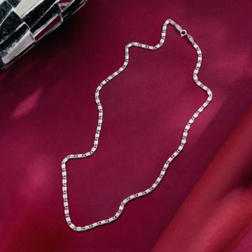 Chic Interlocked Silver Chain