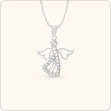 Divine Angel Silver Pendant