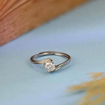 Regal Luminous Stone Silver Ring