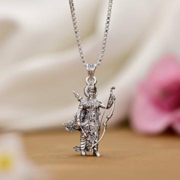 Graceful Lord Ram Silver Pendant