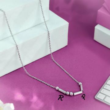 Elegant Silver Morse Code Personalised Necklace