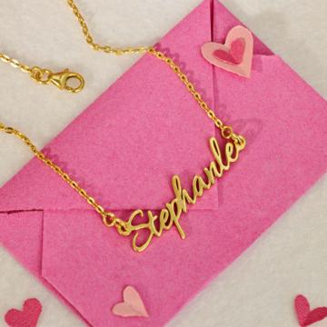 Minimal Luxe Personalized Silver Necklace
