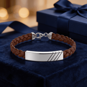 Signature Slash Silver Bracelet