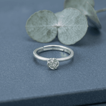 Graceful Flower Sterling Silver Ring