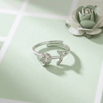 Blooming Floral Silver Ring